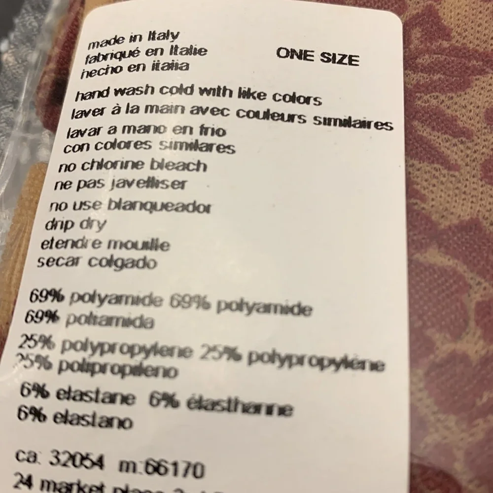 Free people saved by the belle burgundy tights new one size made in Italy